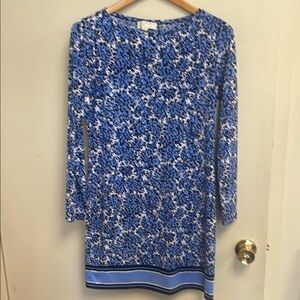 Michael Kors Blue Patterned Women's Dress